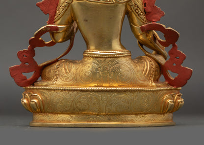 Green Tara Meditation Figurine | Compassionate Nepalese Artwork