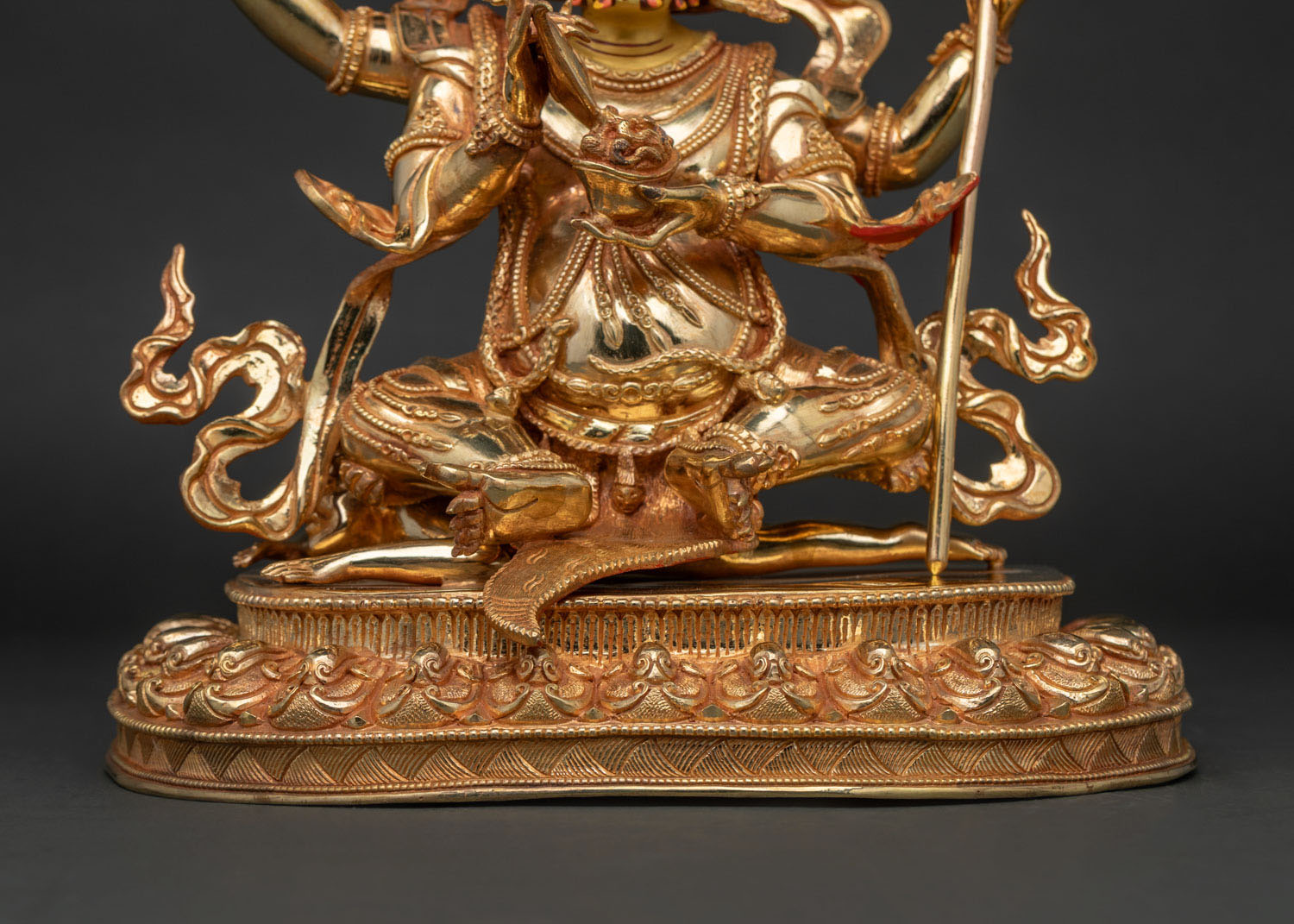 Four-Armed Mahakala Statue | Fierce Vajrayana Buddhist Guardian