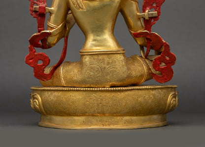 Mother Green Tara Sculpture – Goddess of Enlightened Activity