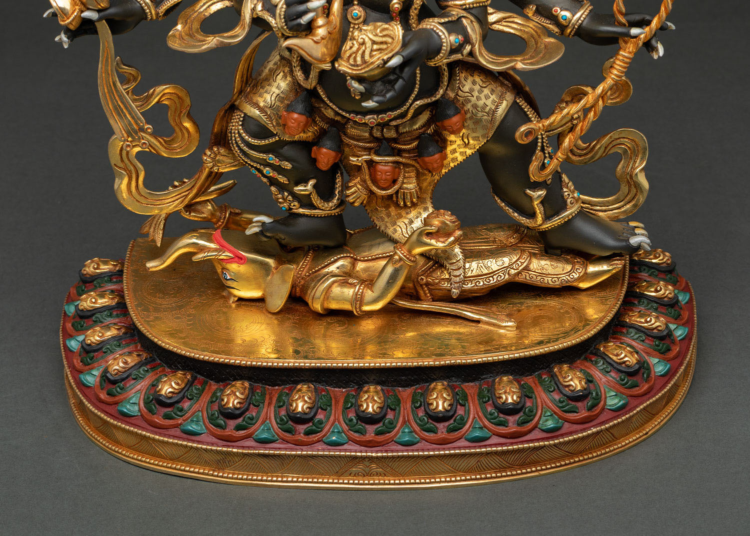 22 Inches Six Armed Mahakala Statue | Powerful Tibetan Protector