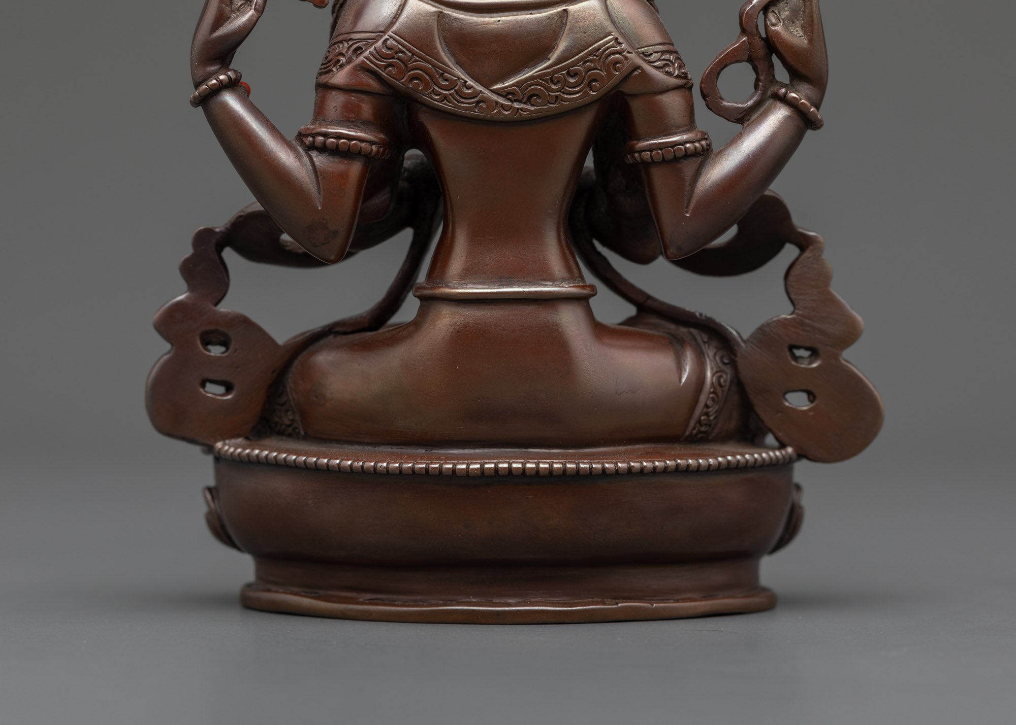 Avalokiteshvara Chenrezig Statue | Oxidized Sacred Tibetan Buddhist Art