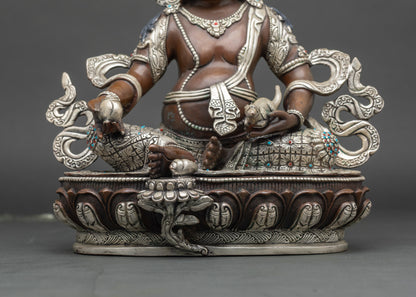 Traditional Dzambhala Wealth Deity | Handcrafted Buddhist Sculpture