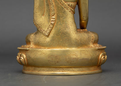 Shakyamuni Buddha Meditation Statue | Tibetan Buddhist Artwork