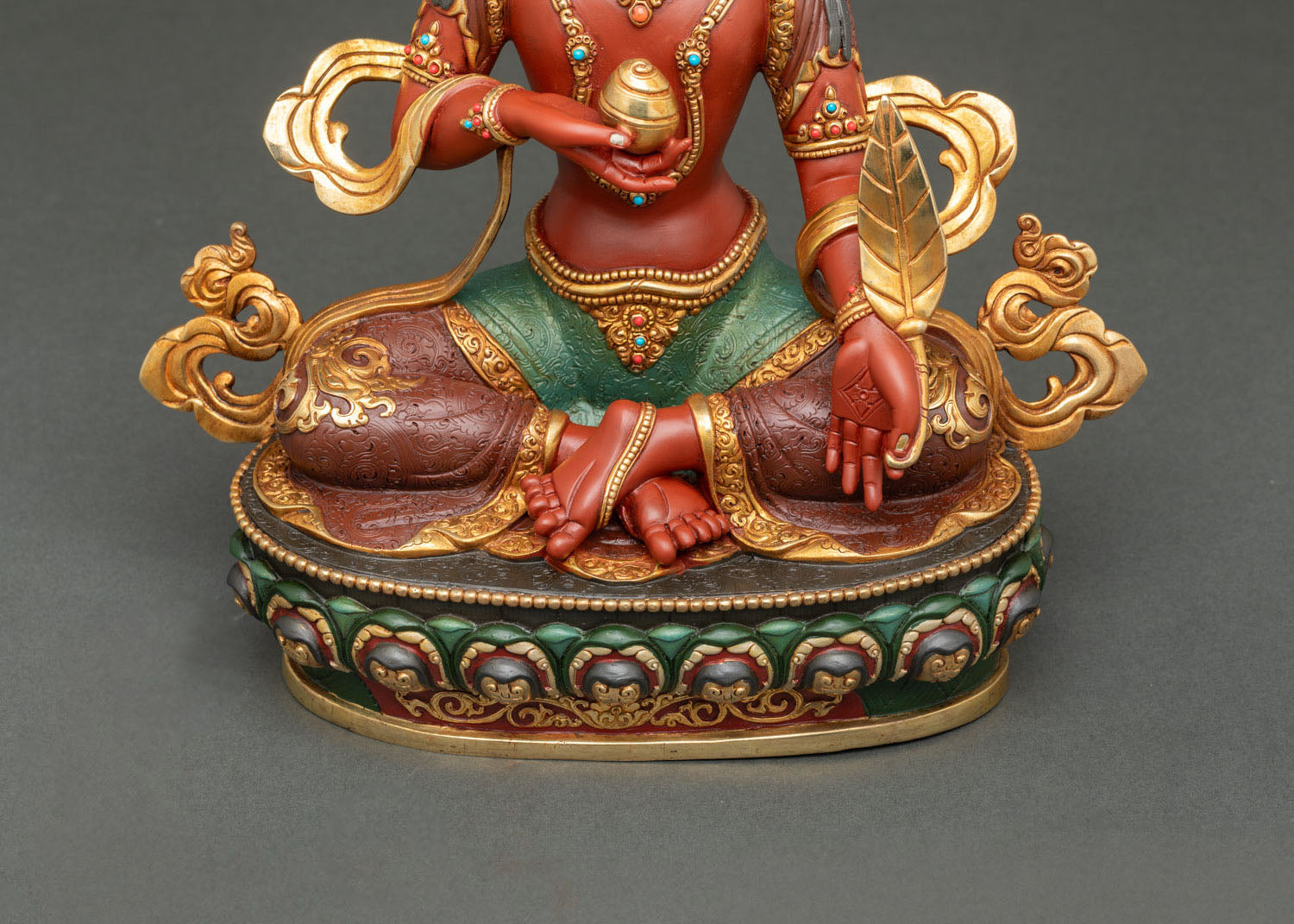 Kshitigarbha Bodhisattva – Handmade Sculpture for Altar Decor