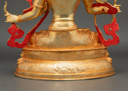 Maha Manjushri Statue | Handmade Spiritual Home Decor