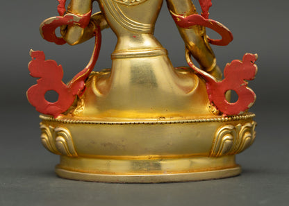 Handmade White Tara Statue | Nepalese Craftsmanship