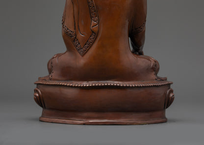 Handcrafted Crowned Shakyamuni Buddha – Meditation Altar Sculpture