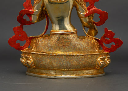 White Tara Statue for Meditation | Handcrafted Nepalese Buddhist Deity