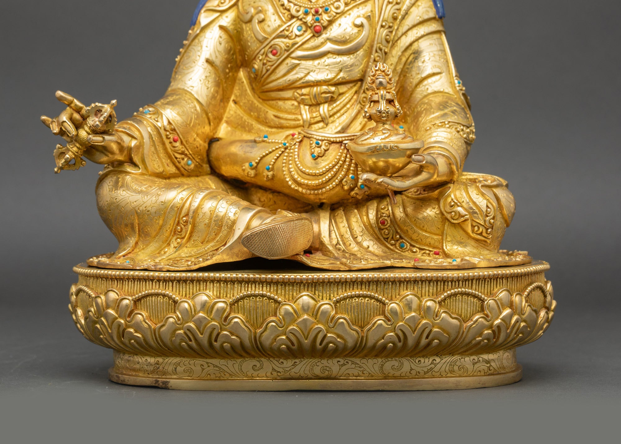 Guru Padmasambhava Yab Yum Sculpture | Tibetan Buddhist Icon