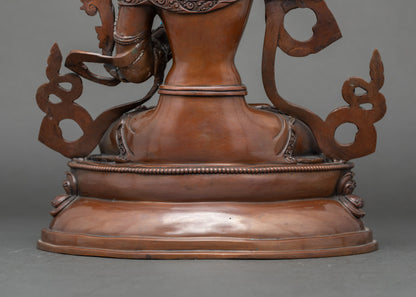Bodhisattva Manjushri | Authentic Nepalese Oxidized Sculpture