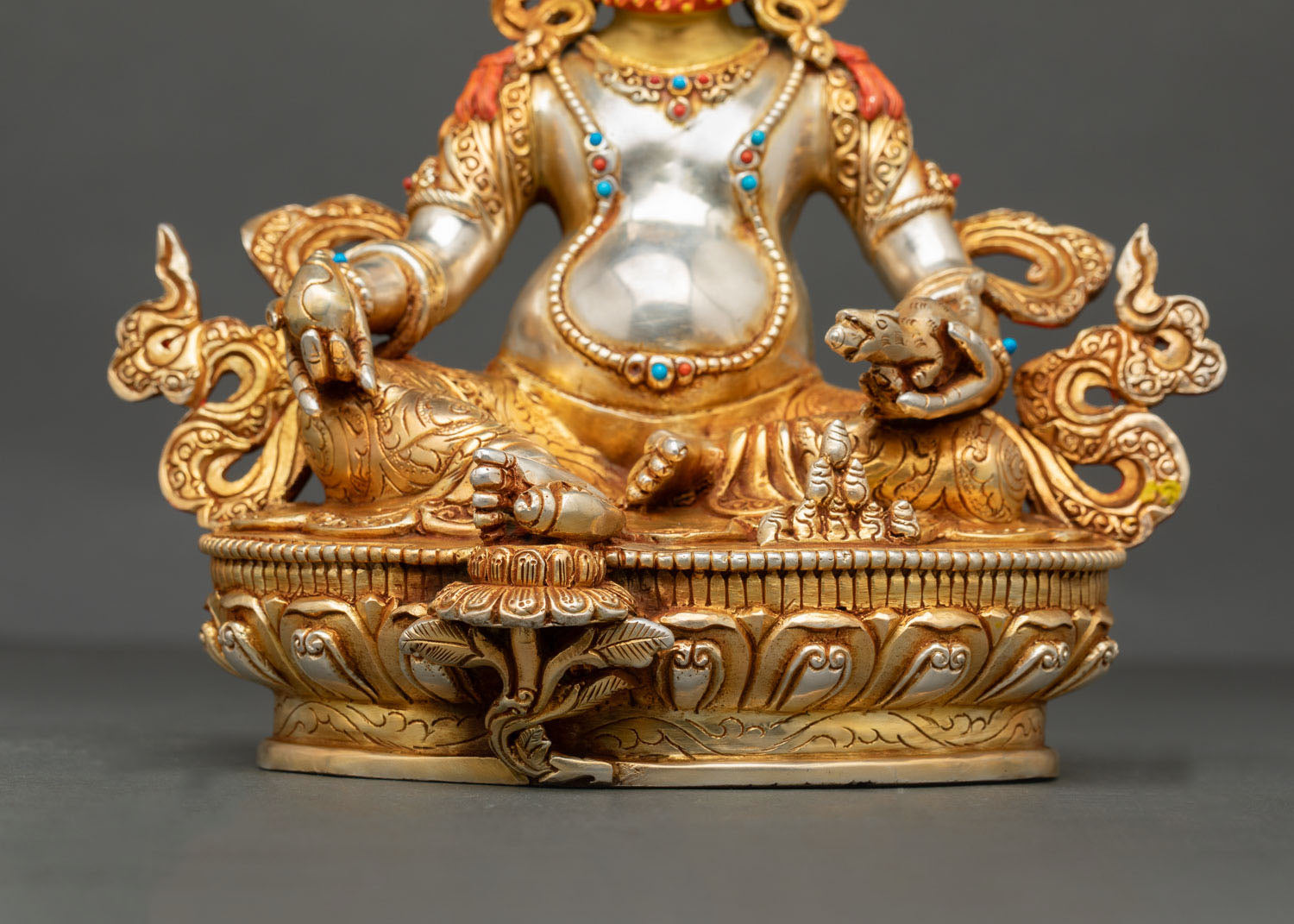 Buddhist Dzambhala | Handcrafted Wealth Deity Sculpture