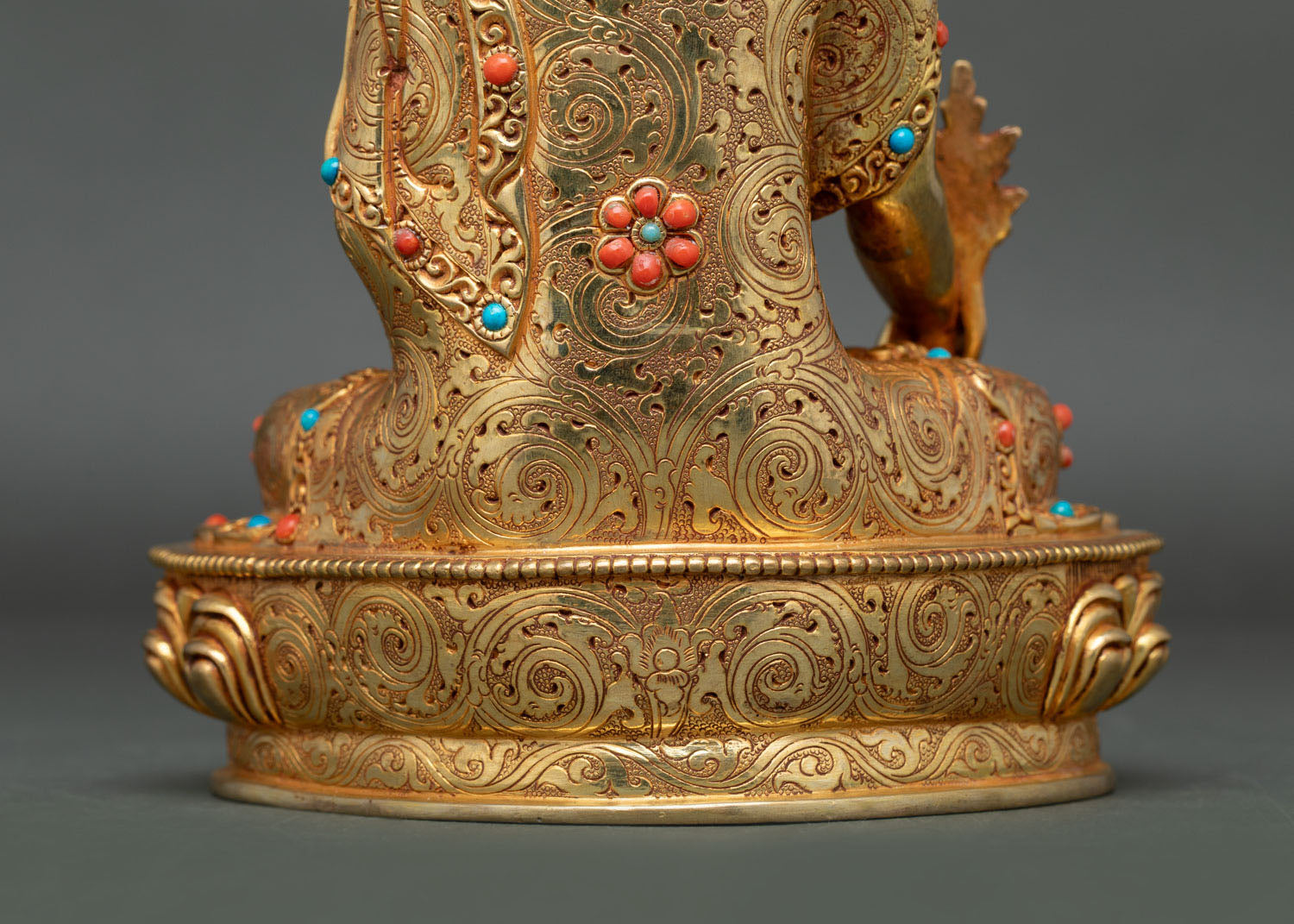 Medicine Buddha Statue | Traditional Buddhist Altar Artwork