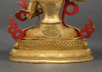 Manjushri Statue | Handcrafted Nepalese Wisdom & Enlightenment Idol