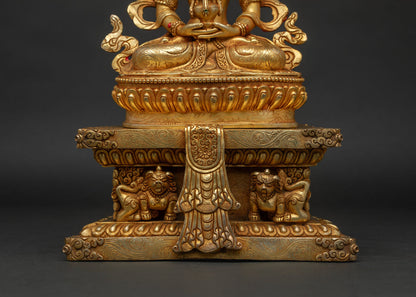 Amitayus on Throne Statue | Sacred Buddhist Longevity Deity