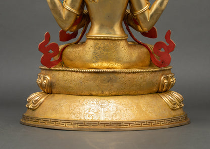 Bodhisattva Avalokiteshvara Statue | Nepalese Artisan-Crafted Figurine