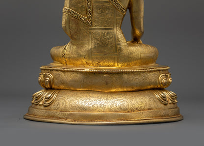 11" Mediating Shakyamuni Buddha Statue | Traditional Himalayan Artistry