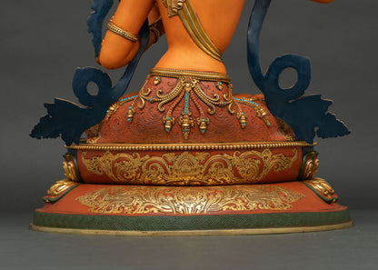 Divine Manjushri Statue: Icon of Buddhist Celestial Wisdom