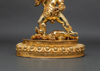 Authentic Black Dzambhala Statue for Blessing & Good Fortune