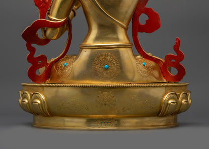 Authentic Manjushri Statue from Nepal | Symbol of Wisdom and Compassion