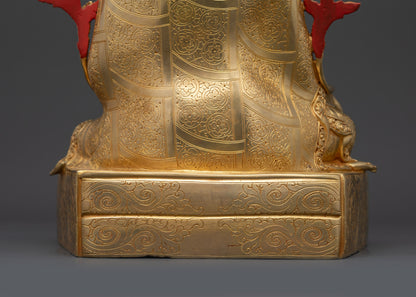 Sacred Trisong Detsen Sculpture | High-Quality Tibetan Buddhist Statue
