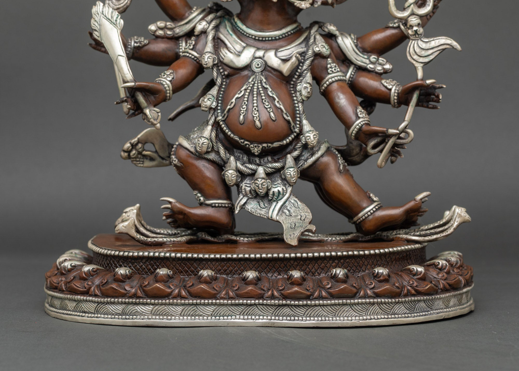 Wrathful Hayagriva Statue | Handcrafted  Copper Buddhist Deity
