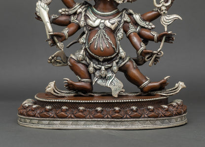 Wrathful Hayagriva Statue | Handcrafted  Copper Buddhist Deity