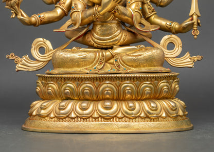 Handcrafted Guhyasamaja Statue – Tantric Deity of Wisdom and Compassion