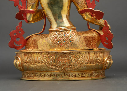 Green Tara Statue | Handcrafted Tibetan Buddhist Artwork