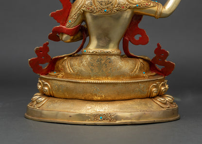 Sacred Manjushree Statue -  Buddhist Deity of Wisdom and Compassion