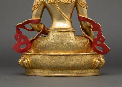 Handmade Kshitigarbha Sculpture for Karma Purification