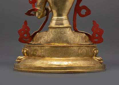 Premium Nepalese Manjushri Sculpture | Bodhisattva of Wisdom Idol