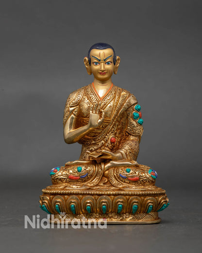 Tsongkhapa and Two Disciples Set – Luminous Wisdom Handmade Statue