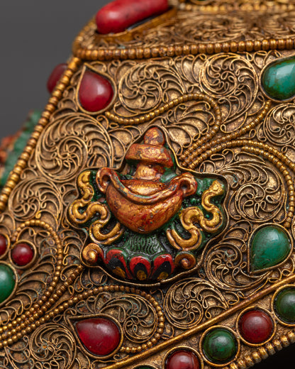 Auspicious Kapala Skull Cup | Sacred Ritual Offering Bowl Nepal