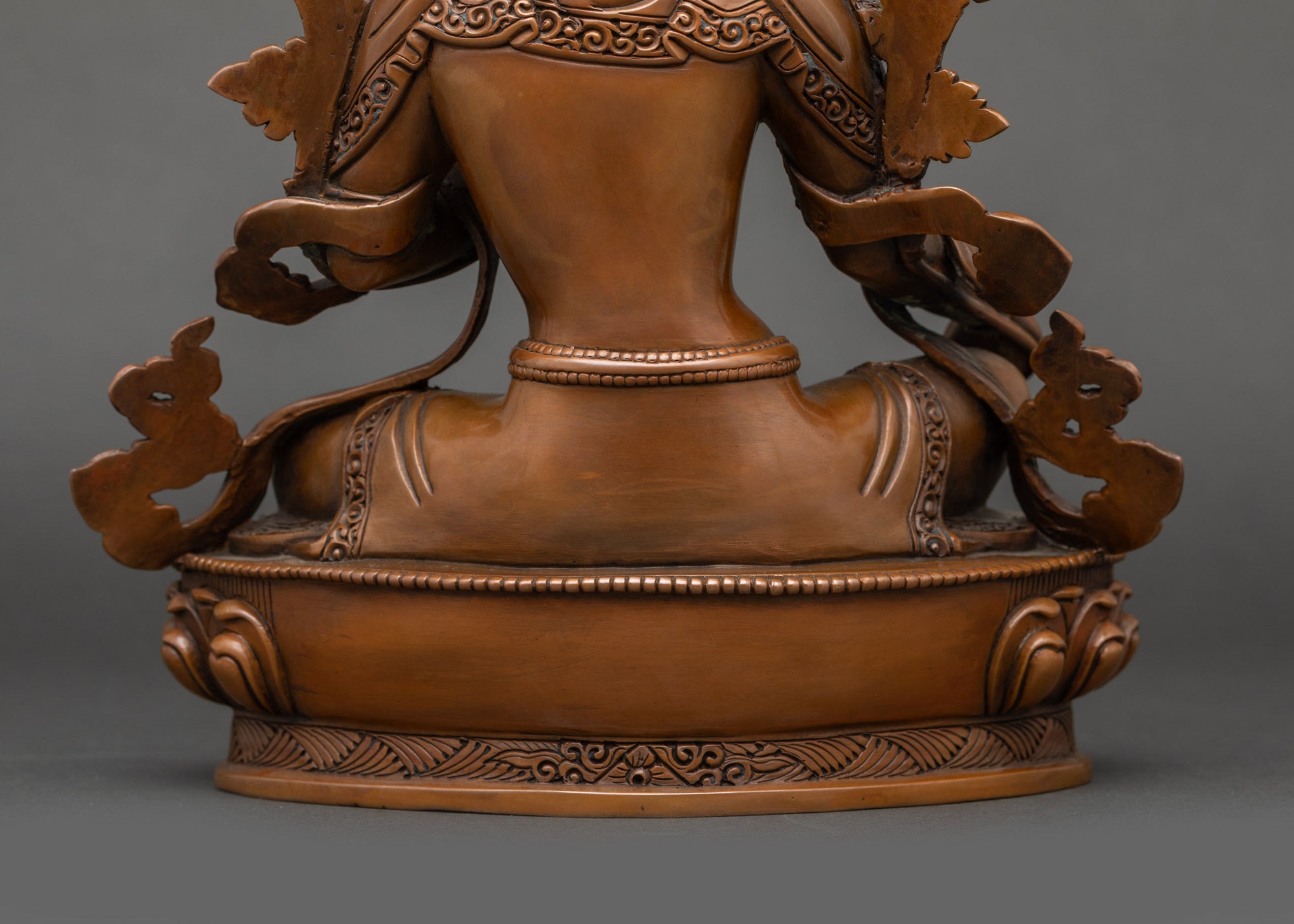 Green Tara Meditation Art | Handcrafted Nepalese Copper Statue