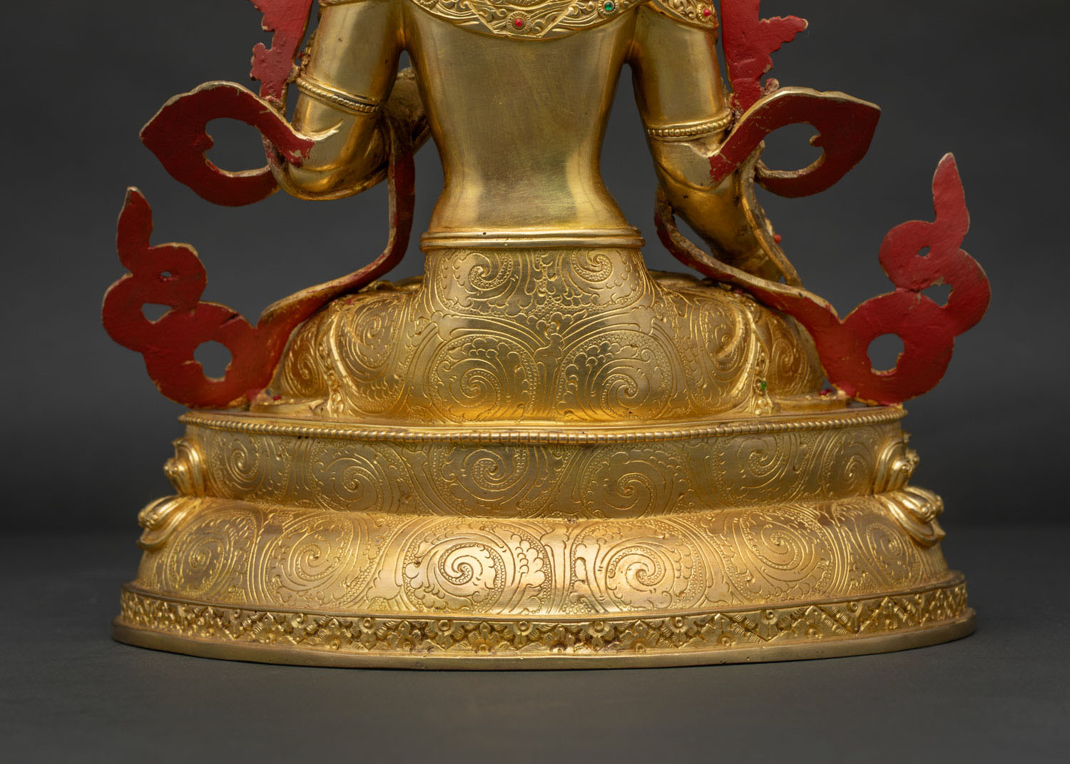 White Tara Statue | 24K Gold Fire-Gilded Buddhist Artwork