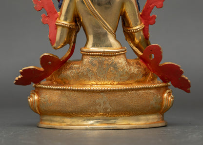 Handcrafted White Tara Statue for Healing and Spiritual Growth
