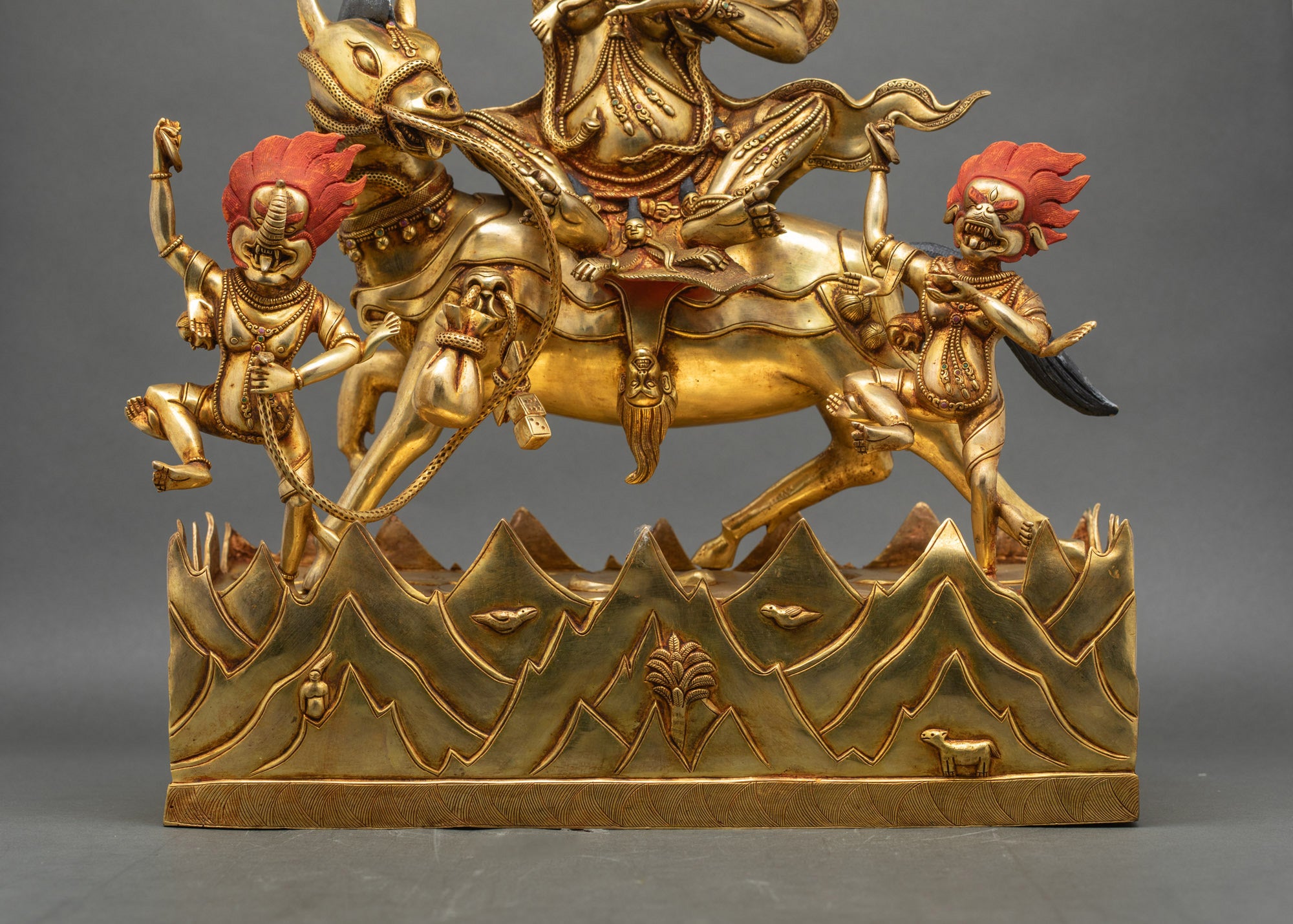 Large Palden Lhamo Statue | Tibetan Dharma Protector Sculpture