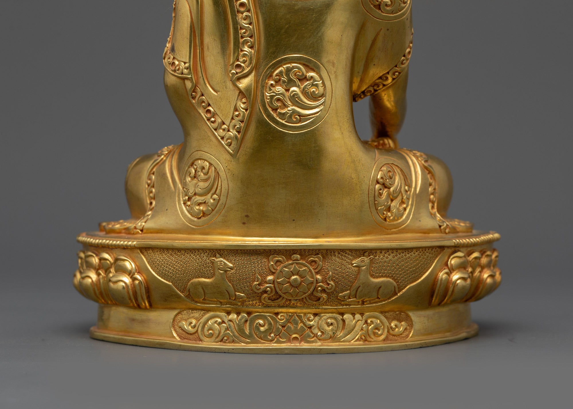 24K Fire Gold-Gilded Shakyamuni Buddha Statue | The Enlightened One