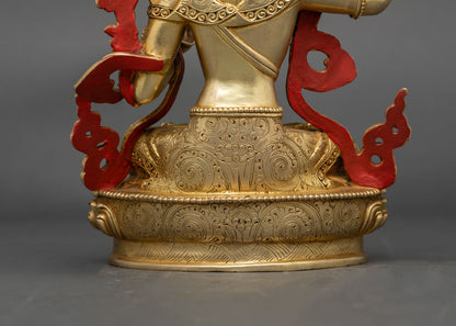 Manjushri Wisdom Deity Statue | Handcrafted Nepali Artwork
