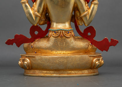 Radiant Avalokiteshvara Chenrezig Statue | Bodhisattva of Compassion