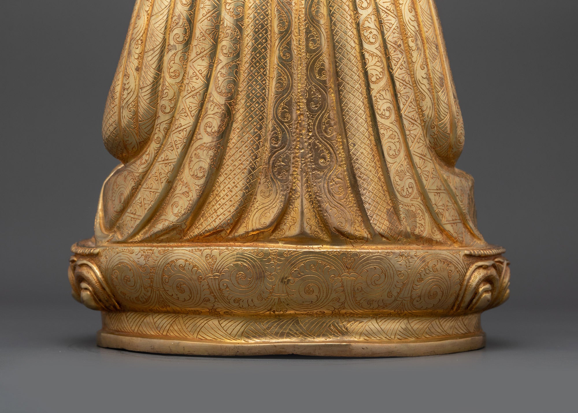 Handcrafted Guru Shapdum Statue | Himalayan Buddhist Lama Sculpture