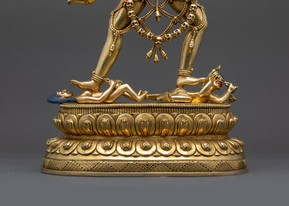 Transcendent Vajrayogini Statue | 24K Gold-Gilded Tantric Goddess