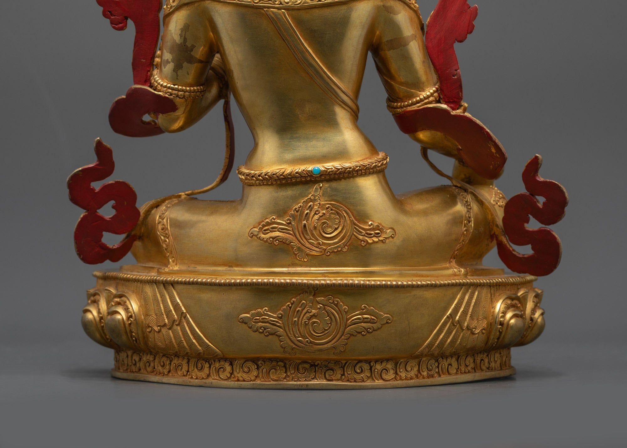 Green Tara Idol for Altar | Nepalese Buddhist Statue for Protection