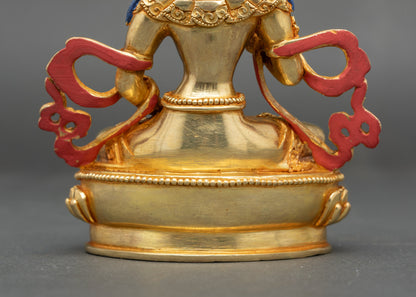 Vajrasattva Statue | Handmade Nepalese Buddhist Copper Sculpture