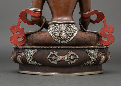 Nepalese Sacred Art of Buddha Mitrugpa Statue for Spiritual Altars