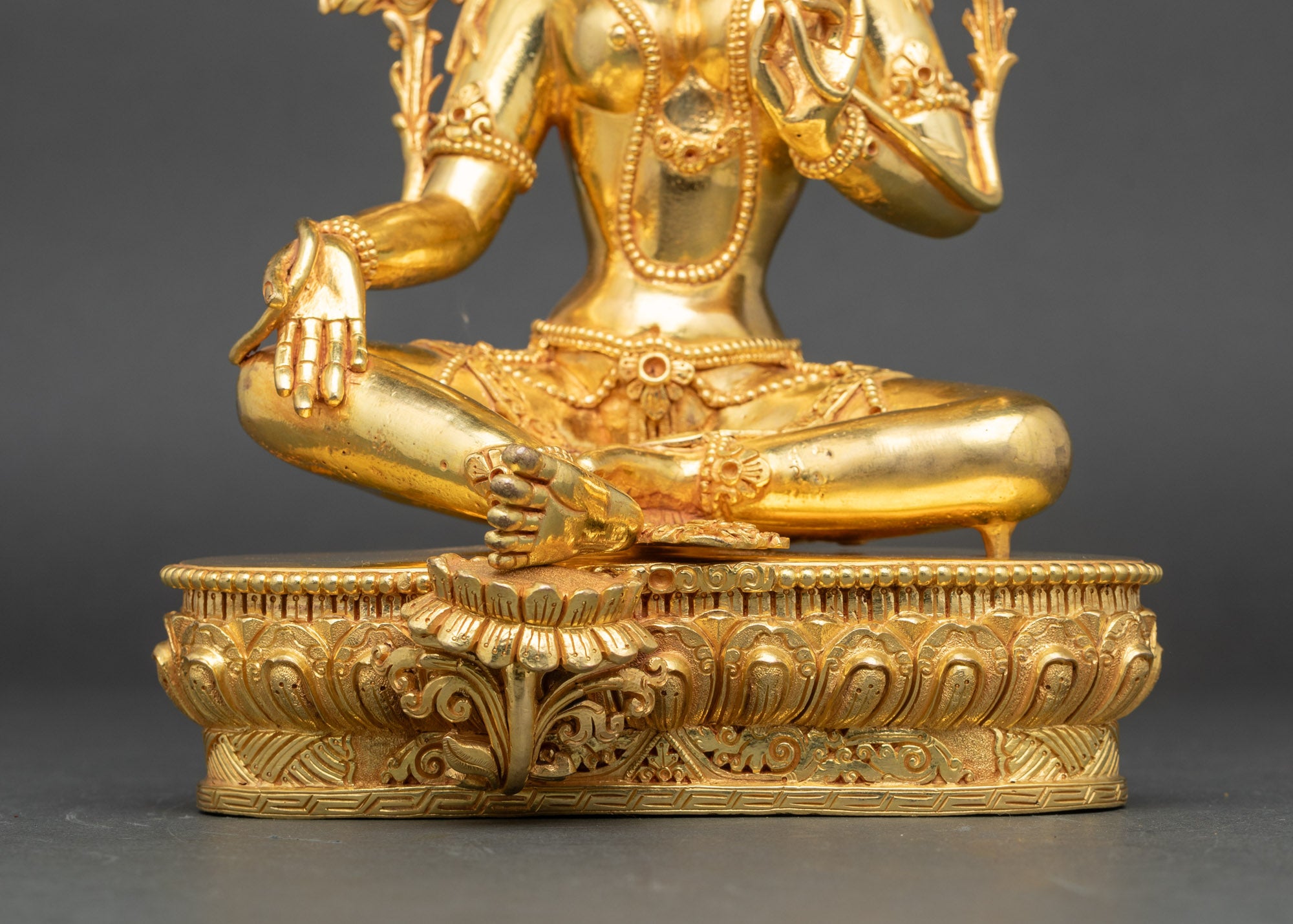 Green Tara (Sgrol-ljang) Statue | Handcrafted Buddhist Art from Nepal