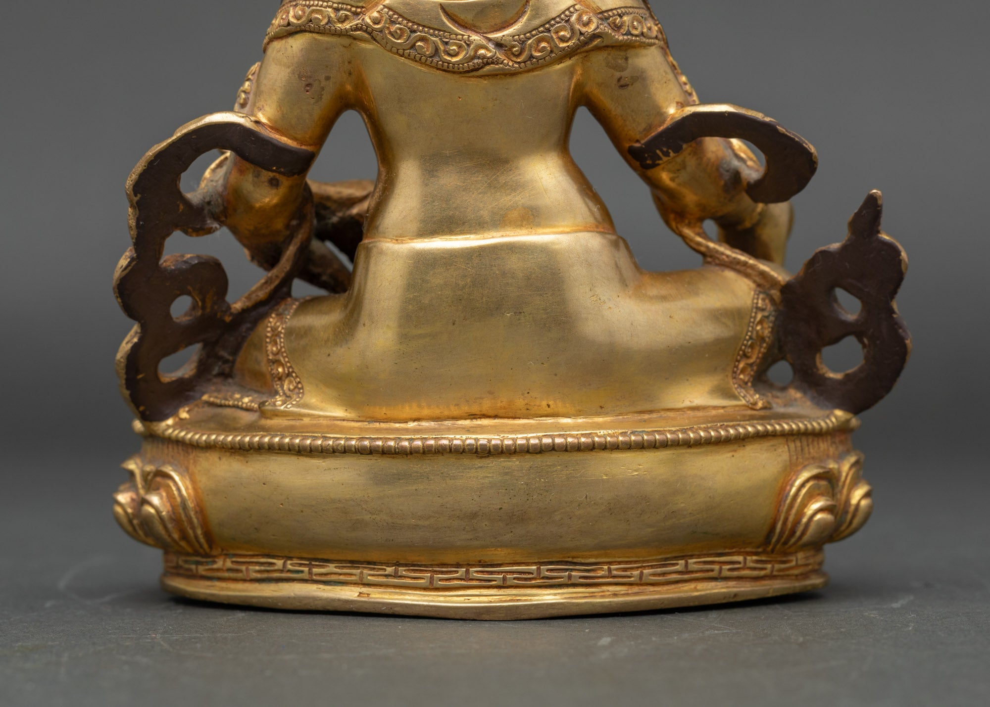 Yellow Dzambhala Sculpture for Abundance and Protection