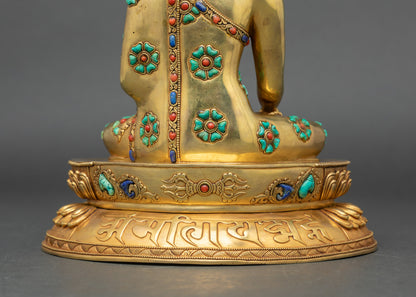 Shakyamuni Buddha Statue from Nepal | Peaceful Meditation Sculpture