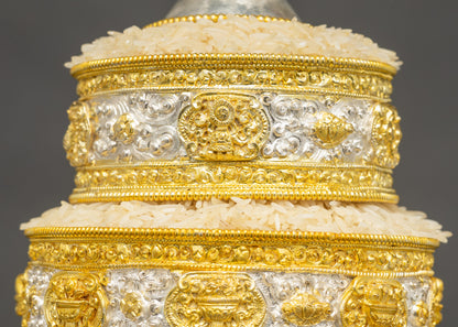 Buddhist Mandala Offering Set for Spiritual Space