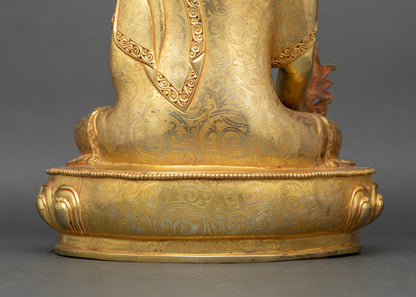 King of Medicine Bhaisajyaguru Statue | Traditional Healing Idol